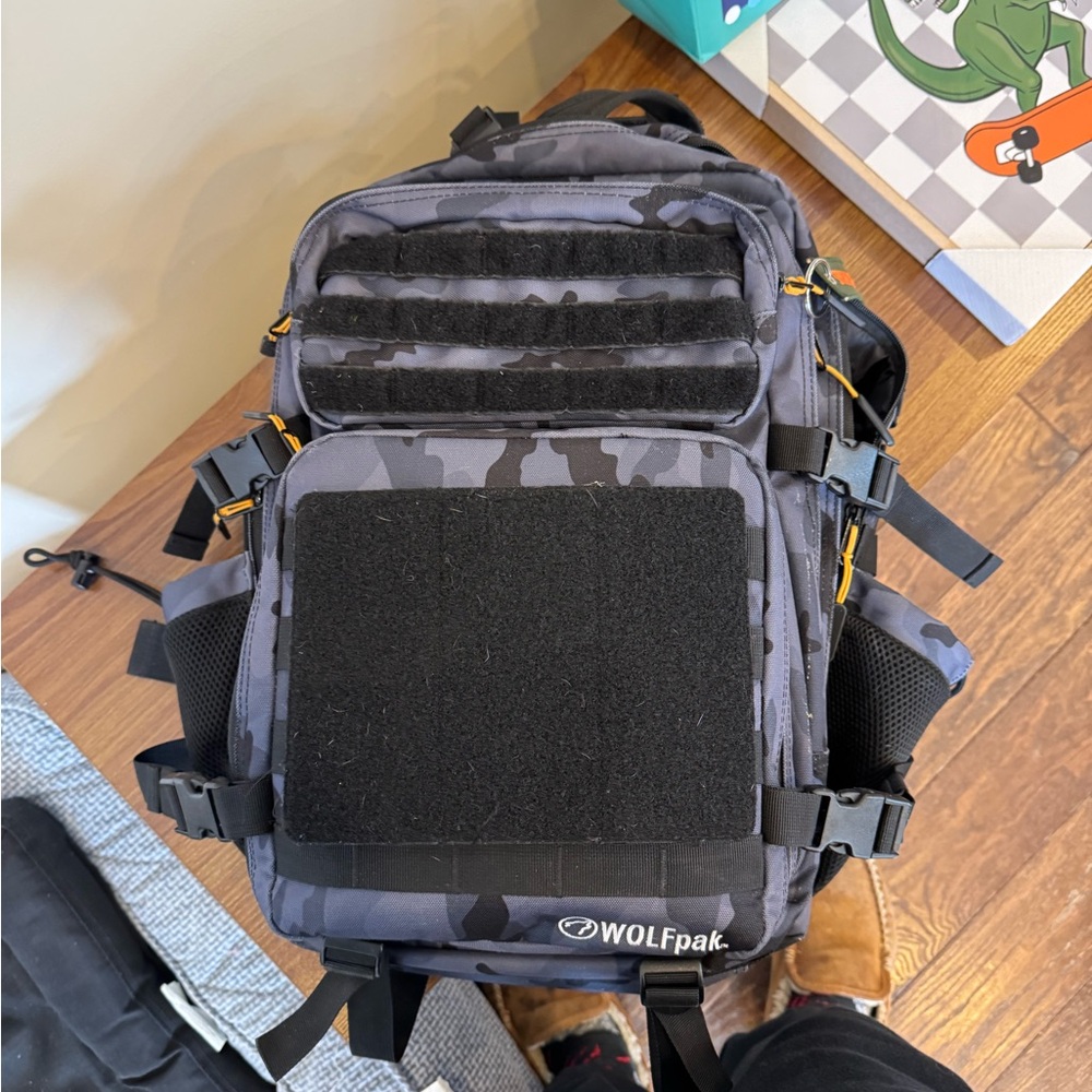 WOLPAK 45L SPLINTER CAMO ORANGE MEAL PREP MANAGEMENT BACKPACK